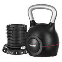 Ρυθμιζόμενο Kettlebell VEVOR με 7 επίπεδα βάρους 1,5/3/4,5/6/7,5/9/10 kg