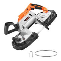 Φορητό ασύρματο πριόνι ταινίας VEVOR 20V για βαθιές κοπές 5 ιντσών, μεταβλητή ταχύτητα (γυμνό εργαλείο)