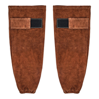 Δερμάτινα μανίκια συγκόλλησης VEVOR, ανθεκτικά στη φλόγα μανίκια εργασίας από δέρμα αγελάδας