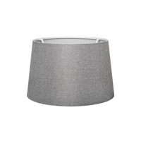 GloboStar® COVER 203-0264 Μοντέρνο Φωτιστικό Καπέλο Γκρί Ύφασμα - Μ38 x Π38 x Υ30cm