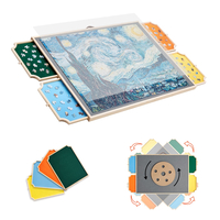 VEVOR Φορητό Ξύλινο Παζλ 1500 Τεμαχίων με Κάλυμμα Συρταριού 86x63εκ.