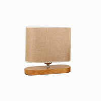 101351 Public Επιτραπέζιο Φωτιστικό Ξύλινο E27 – Κομψός Φωτισμός για Κομοδίνο ή Γραφείο (23x21cm)