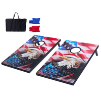 3x2ft Cornhole Set Portable Corn Hole Toss Game Board Wood 8 Bean Bag Carry Case | VEVOR US