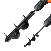 VEVOR 2 τεμάχια τρυπάνια με τρυπάνι, εργαλείο εκσκαφής τρυπών με σπειροειδή στύλο 11,8" & 8,6