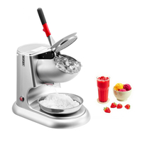 VEVOR Επαγγελματικός Θραυστήρας Πάγου 220LBS/H Ηλεκτρικός Χιονοσυλλέκτης Ξυρισμένος Πάγος Ασημί