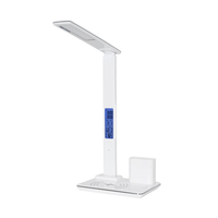 GLOBOSTAR® ZENTIME 76554 Μοντέρνο Επιτραπέζιο Φωτιστικό Γραφείου με Ασύρματη Φόρτιση 15W 3A & Ψηφιακό Ρολόι LED 3.5W 350lm 120° DC 5V με USB-C IP20 Ρυθμιζόμενο Λευκό CCT με Αφή 2700K/4500K/6000K Dimmable - Sanan SMD Chip - Μαύρο - Μ19.5 x Π25 x Υ50cm - 2 Χρόνια Εγγύηση GLOBOSTAR® ZENTIME 76554 Μοντέρνο Επιτραπέζιο Φωτιστικό Γραφείου με Ασύρματη Φόρτιση 15W 3A & Ψηφιακό Ρολόι LED 3.5W 350lm 120° DC 5V με USB-C IP20 Ρυθμιζόμενο Λευκό CCT με Αφή 2700K/4500K/6000K Dimmable - Sanan SMD Chip - Μαύρο - Μ19.5 x Π25 x Υ50cm - 2 Χρόνια Εγγύηση