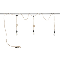 GLOBOSTAR® WHIP 77676 Μοντέρνο DIY Φωτιστικό με Υφασμάτινο Καλώδιο, Ντουί 3 x E27, Διακόπτη On/Off & Πρίζα AC 220-240V IP20 - Μπεζ & Μαύρο - Μ650 x Π5.5 x Υ100cm GLOBOSTAR® WHIP 77676 Μοντέρνο DIY Φωτιστικό με Υφασμάτινο Καλώδιο, Ντουί 3 x E27, Διακόπτη On/Off & Πρίζα AC 220-240V IP20 - Μπεζ & Μαύρο - Μ650 x Π5.5 x Υ100cm