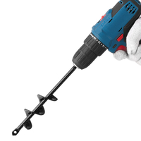 Τρυπάνι VEVOR με τρυπάνι 1,57 x 8,67 ίντσες, εργαλείο φύτευσης με σπειροειδή στύλο