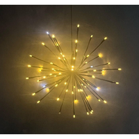 80LED Αστέρι Φ40 με 70τμχ Σταθερά Θερμό Λευκό - 10τμχ Flash Ψυχρό Λευκό