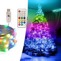 Smart Χριστουγεννιάτικα Λαμπάκια LED RGB 100τμχ IP67