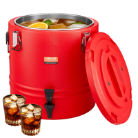 Μονωμένος διανομέας ποτών VEVOR για ζεστά και κρύα ροφήματα, κανάτα ψυγείου 8 γαλονιών/30 λίτρων