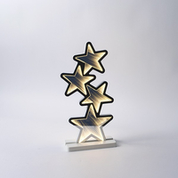 AΣΤΕΡΙΑ 21x15,5x41cm, ΔΙΑΚΟΣΜΗΤΙΚΟ ΣΧΕΔΙΟ ΚΑΘΡΕΦΤΗΣ ΜΕ LED ΤΑΙΝΙΑ, ΜΕΤΑΣΧΗΜΑΤΙΣΤΗ, 117 LED, ΘΕΡΜΟ ΛΕΥΚΟ LED, ΠΡΟΕΚΤΑΣΗ ΠΑΡΟΧΗΣ 3m, IP20