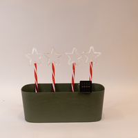 ΣΕΙΡΑ, 36 MINI LED, 4 ΠΛΑΣΤΙΚΕΣ ΠΙΝΑΚΙΔΕΣ ΜΕ ΑΣΤΕΡΙ ΣΤΗΝ ΚΟΡΥΦΗ 10cm, ΜΕ ΡΑΒΔΙ ΓΙΑ ΤΟ ΕΔΑΦΟΣ 32cm, ΗΛΙΑΚΟ ΣΥΛΛΕΚΤΗ ΜΕ ΑΙΣΘΗΤΗΡΑ, 8 ΠΡΟΓΡΑΜΜΑΤΑ, ΔΙΑΦΑΝΟ FLAT ΧΑΛΚΙΝΟ ΚΑΛΩΔΙΟ, ΘΕΡΜΟ ΛΕΥΚΟ LED, ANA 1m, ΠΡΟΕΚΤΑΣΗ ΠΑΡΟΧΗΣ 1m, IP44