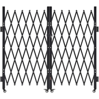 Πόρτα ασφαλείας VEVOR Διπλή πτυσσόμενη πόρτα ασφαλείας με κλείδωμα ψαλιδιού 125,98 x 63,19 ίντσες (ΠxΥ)