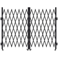 Πόρτα ασφαλείας VEVOR Διπλή πτυσσόμενη πόρτα ασφαλείας με κλείδωμα ψαλιδιού 145,67 x 63,19 ίντσες (ΠxΥ)