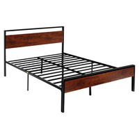 Μεταλλικό κρεβάτι VEVOR Queen Size με πλατφόρμα και κεφαλάρι και υποπόδιο 14 ιντσών