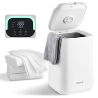 Κουβάς πετσετών VEVOR 20L με οθόνη LED, 4 γάντζους και κλειδαριά ασφαλείας, λευκό