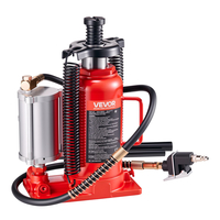 Υδραυλικός γρύλος VEVOR Air με φιάλη, γρύλος υψηλής ανύψωσης 20 τόνων (44092 λίβρες) για επισκευή αυτοκινήτου, κόκκινος