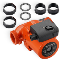 Κυκλοφορητής VEVOR LPS32-8S/180 από χυτοσίδηρο, 3/8 HP, 220-240V 110 LPM, Αντλία κυκλοφορίας ζεστού νερού με ανακυκλοφορία, σύνδεση με σπείρωμα, ρύθμιση 3 ταχυτήτων, αθόρυβη λειτουργία, για σύστημα θέρμανσης σπιτιού