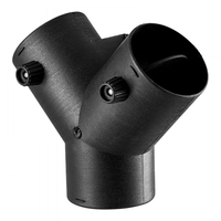 Σύνδεσμος θερμαντήρα ντίζελ VEVOR, Αξεσουάρ σύνδεσης αγωγού θερμαντήρα ντίζελ 75 mm, 3-οδικός αγωγός εξαερισμού διακλάδωσης Y για θερμαντήρες ντίζελ με 2 περιστρεφόμενες βαλβίδες 90°, Μαύροι σύνδεσμοι σύνδεσης για θερμαντήρες 2KW 5KW 8KW