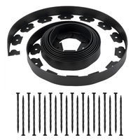 Περιθώρια τοπίου VEVOR, Πλαστικά περιθώρια κήπου 600 x 5 cm με 120 καρφιά, Χωρίς σκάψιμο, Εύκαμπτα ρολά περιθωρίων γκαζόν, Ανθεκτικά στην υπεριώδη ακτινοβολία μίνι περιθώρια φράχτη, Περιθώρια μονοπατιών για παρτέρια και πλακόστρωση αυλής