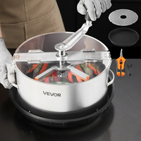 Χειροκίνητο ψαλίδι φύλλων μπουμπουκιών VEVOR, ψαλίδι μπουμπουκιών Reaper Bowl 300 mm με λεπίδες από ανοξείδωτο ατσάλι, οπτική κοπή, μηχανή κοπής υγρής και ξηρής υδροπονίας με δίσκο, περιστρεφόμενη περιστροφή για μπουμπούκια φυτών και λουλούδια