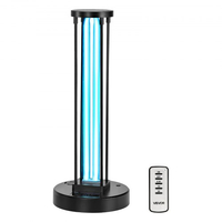 VEVOR UV Light, Λάμπα υπεριώδους ακτινοβολίας 36W με καθαριστή όζοντος, Λάμπα UVC με χρονοδιακόπτη 3 ταχυτήτων 30/60/120 λεπτών και τηλεχειριστήριο, για δωμάτια έως 37 τ.μ., Λάμπες UVO για σαλόνι, υπνοδωμάτιο, ξενοδοχείο, σχολείο