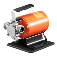 Αντλία μεταφοράς νερού VEVOR, 12V DC 23 L/min (360 GPH) 75W (1/10HP), Φορητή ηλεκτρική αντλία με κιτ σωλήνα αναρρόφησης 183cm / 6 ft, πτερωτή, φίλτρο αναρρόφησης, για κήπο, βαρέλι βροχής, πισίνα, λίμνη, υδρομασάζ, αποστράγγιση ενυδρείου