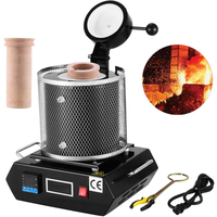 Ψηφιακός ηλεκτρικός φούρνος τήξης χρυσού VEVOR, 1350W, μέγιστη θερμοκρασία 1150℃, με κεραμικό χωνευτήριο 3 kg, για χύτευση, ραφινάρισμα πολύτιμων μετάλλων, τήξη χρυσού, ασημιού, αλουμινίου