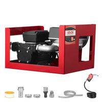 Αντλία Μεταφοράς Καυσίμου VEVOR 230V, 16 GPM 60 L/min, Ηλεκτρική Αντλία Μεταφοράς Λαδιού AC για Ντίζελ, Κηροζίνη, Βιοντίζελ, με Μετρητή, Αυτόματο Ακροφύσιο Καυσίμου & 2 Σωλήνες, Ανύψωση 45 ft/13,7 m, για Οχήματα, Εργοτάξια