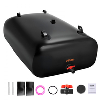 Κύστη αποθήκευσης νερού VEVOR, Δεξαμενή αποθήκευσης νερού 1000L, Κύστη μαλακής σακούλας μεγάλης χωρητικότητας από PVC 1000D, Πτυσσόμενη φορητή για άρδευση κήπου, κάμπινγκ, τροχόσπιτο, χρήση έκτακτης ανάγκης - Μαύρο