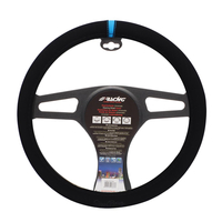 ΚΑΛΥΜΜΑ ΤΙΜΟΝΙΟΥ CARRERA LOOK BLUE ΜΑΥΡΟ ΜΕ ΜΠΛΕ ΡΙΓΑ ΜΙΚΡΟΦΙΜΠΡΑ 37-39cm SIMONI RACING  - 1 τεμ.