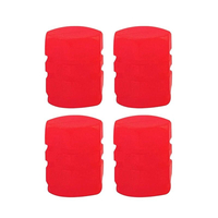 Καπάκι βαλβίδας ελαστικών αυτοκινήτου φωσφορίζον - R-Z17201-4U - 140532 - Red