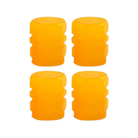 Καπάκι βαλβίδας ελαστικών αυτοκινήτου φωσφορίζον - R-Z17201-4U - 140532 - Orange