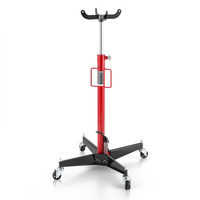 Υδραυλικός γρύλος μετάδοσης κίνησης VEVOR, ανυψωτική ικανότητα 1100 λίβρες / 0,5 τόνοι, τηλεσκοπικός γρύλος μετάδοσης κίνησης με πεντάλ ποδιού, περιστρεφόμενος τροχός 360°, ύψος ανύψωσης 112-187 cm, ανυψωτικό βαρούλκο για γκαράζ/καταστήματα