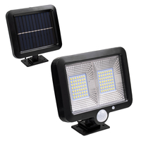 GLOBOSTAR® ZETA 71459 Προβολέας με Ανιχνευτή PIR / Αισθητήρα Κίνησης LED 20W 1000lm 120° DC 5V με Φωτοβολταϊκό Panel 5V 1W & Επαναφορτιζόμενη Μπαταρία Li-ion 3.2V 2400mAh Αδιάβροχο IP65 Ψυχρό Λευκό 6000K - Sanan SMD Chip - Μαύρο - Μ15 x Π3.5 x Υ13cm - 2 Χρόνια Εγγύηση