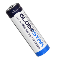 GLOBOSTAR® BATTERY 79093 Ανταλλακτική Επαναφορτιζόμενη Μπαταρία Li-ion 3.6V 12.6Wh 18650 3600mAh με Overcharge / Discharge Προστασία - Μ6.7 x Π1.7 x Υ1.7cm - 1 Χρόνο Εγγύηση