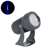 GLOBOSTAR® SPOTFENIA 90136 Αρχιτεκτονικό Σποτ Φωτισμου LED 10W 850lm 5° DC 24V Αδιάβροχο IP65 Μπλε Dimmable - Bridgelux COB Chip - Γκρι Ανθρακί - Μ7 x Π7 x Υ12cm - 3 Χρόνια Εγγύηση