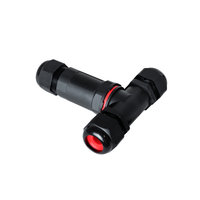 GLOBOSTAR® FAST-CONNECT 69917 Τριπλός Τ Σύνδεσμος Ταχείας Σύνδεσης & Διακλάδωσης Καλωδίων - 1 x Είσοδος & 2 x Έξοδος - Εσωτερική Τριπλή Κλέμα με Συμβατή Διατομή Καλωδίων 3 x 0.5mm² έως 3 x 2.5mm² - 450V 24A Max Αδιάβροχο IP68 - Μαύρο - Μ10 x Π10 x Υ3cm