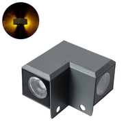 GLOBOSTAR® WALLDONA 90731 Γωνιακό Φωτιστικό LED 10W 1100lm 10° DC 24V Αδιάβροχο IP66 Θερμό Λευκό 2700K Dimmable - CREE XPE Chip - Γκρι Ανθρακί - Μ8 x Π8 x Υ6cm - 3 Χρόνια Εγγύηση