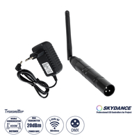 GLOBOSTAR® SKYDANCE-DM-WT 71577 DMX512 Ασύρματος Πομπός RF 2.4Ghz ISM GFSK 20dBm 400m Αρσενικό XLR3 DC 5V IP20 - Μ1.9 x Π1.9 x Υ22cm - 5 Χρόνια Εγγύηση