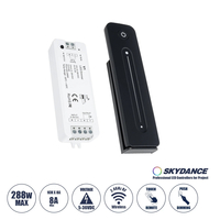 GloboStar® 73119 V1+R11 SKYDANCE ΣΕΤ Dimmer & Ασύρματο Χειριστήριο Αφής 1 Group RF 2.4Ghz 8A Max DC 5-36V (288W) - DC 3V IP20 - 5 Χρόνια Εγγύηση