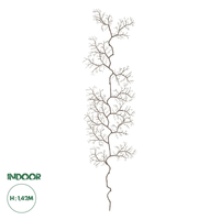 GloboStar® Artificial Garden SMALL CORAL 21463 Τεχνητό Διακοσμητικό Κλαδί Καφέ Μ40 x Π7 x Υ142cm