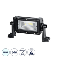 GloboStar® 85480 Μπάρα LED Pencil Beam 7D 2835 SMD 54W 10-30V για Αυτοκίνητα & Φορτηγά LED CREE XBD  6480lm 15° DC 10-30V Αδιάβροχη IP65 Ψυχρό Λευκό 6000K - Μ22 x Π10 x Υ11cm