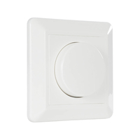 GloboStar® 999-0006 Ροοστάτης Dimmer Τοίχου LED AC100-240V 400W IP20 Μ8.4 x Π8.4 x Υ4.5cm