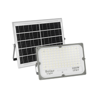 GLOBOSTAR® LUMOVOX 73068 Προβολέας LED 200W 10000lm 120° DC 5V με Φωτοβολταϊκό Panel 5V 12W & Επαναφορτιζόμενη Μπαταρία Li-ion 3.2V 10000mAh Αδιάβροχο IP67 Ψυχρό Λευκό 6000K - 180 x SMD2835 Sanan Chip - Γκρι Ανθρακί - Μ29.5 x Π5.5 x Υ19cm - 2 Χρόνια Εγγύηση