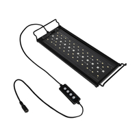 GLOBOSTAR® AQUARIUS 79678 Φωτιστικό Ενυδρείου με Ενσωματωμένο Χειριστήριο LED 12W 600lm 120° AC 220-240V Αδιάβροχο IP44 Πολύχρωμο RGBW Dimmable - Sanan SMD Chip - Μαύρο - Μ30 x Π11 x Υ3cm - 2 Χρόνια Εγγύηση