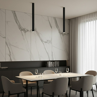 kelvo® DUCT KLV-101-0054 Φωτιστικό Downlight Σποτ για Λάμπα MR16 με Ντουί GU10 AC 220-240V IP20 - Μαύρο Ματ - Μ6 x Π6 x Υ75cm