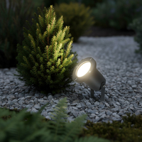 kelvo® GARDELINI KLV-101-0002 Φωτιστικό Σποτ Κήπου για Φυτά & Δέντρα με Καρφωτή Βάση για Λάμπα MR16 με Ντουί GU10 AC 220-240V Αδιάβροχο IP65 - Γκρι Ανθρακί Ματ - Μ10 x Π10 x Υ30cm