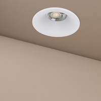kelvo® OMICRON KLV-101-0035 Χωνευτό Φωτιστικό Downlight Σποτ για Λάμπα MR16 με Ντουί GU10 AC 220-240V IP20 - Λευκό Ματ - Μ8.5 x Π8.5 x Υ3cm / Q7.5cm